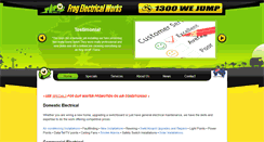 Desktop Screenshot of frogelectrical.com.au